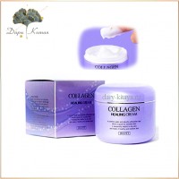 Питательный крем с коллагеном Jigott collagen healing cream
